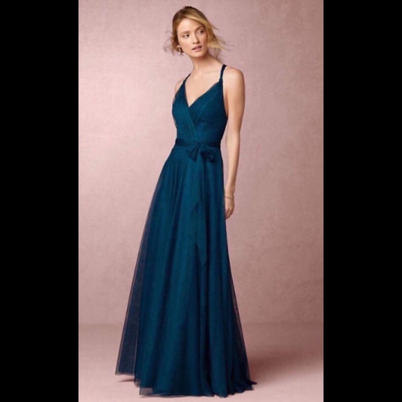 Anthropologie Dresses Anthropologie Sapphire Blue Convertible Prom